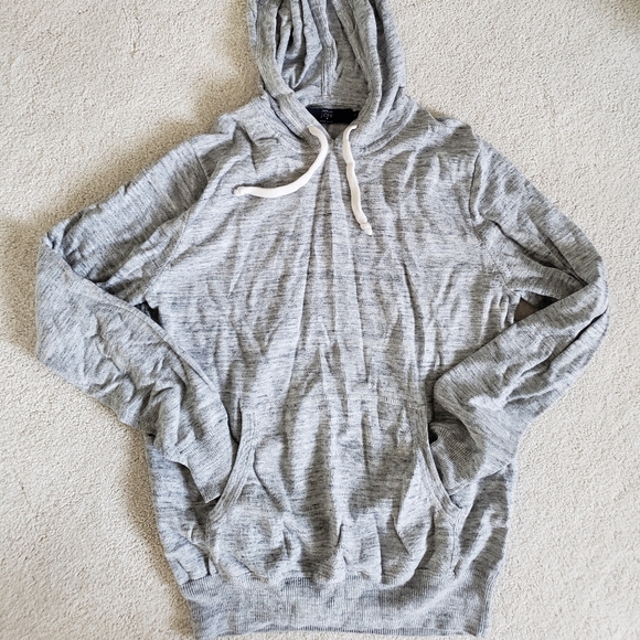 J. Crew Sweaters - J. Crew Heather Gray 100% Cotton Hoodie Sweater S